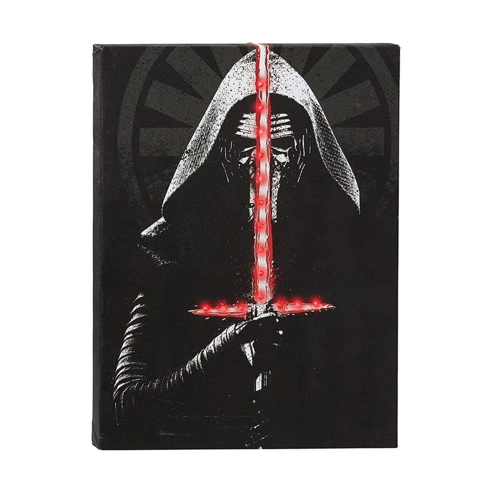 Arte de parede em tela Underground Toys Star Wars Kylo Ren 32x20cm