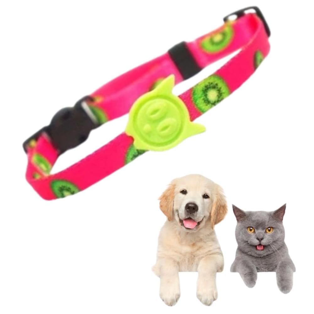 Coleira Gato e Cachorro Regulável até 40cm Guia Kiwi Pet