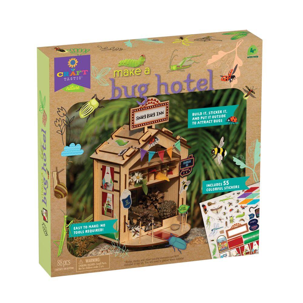 Kit de artesanato PlayMonster Craft-Tastic Bug Hotel DIY Nature 4+