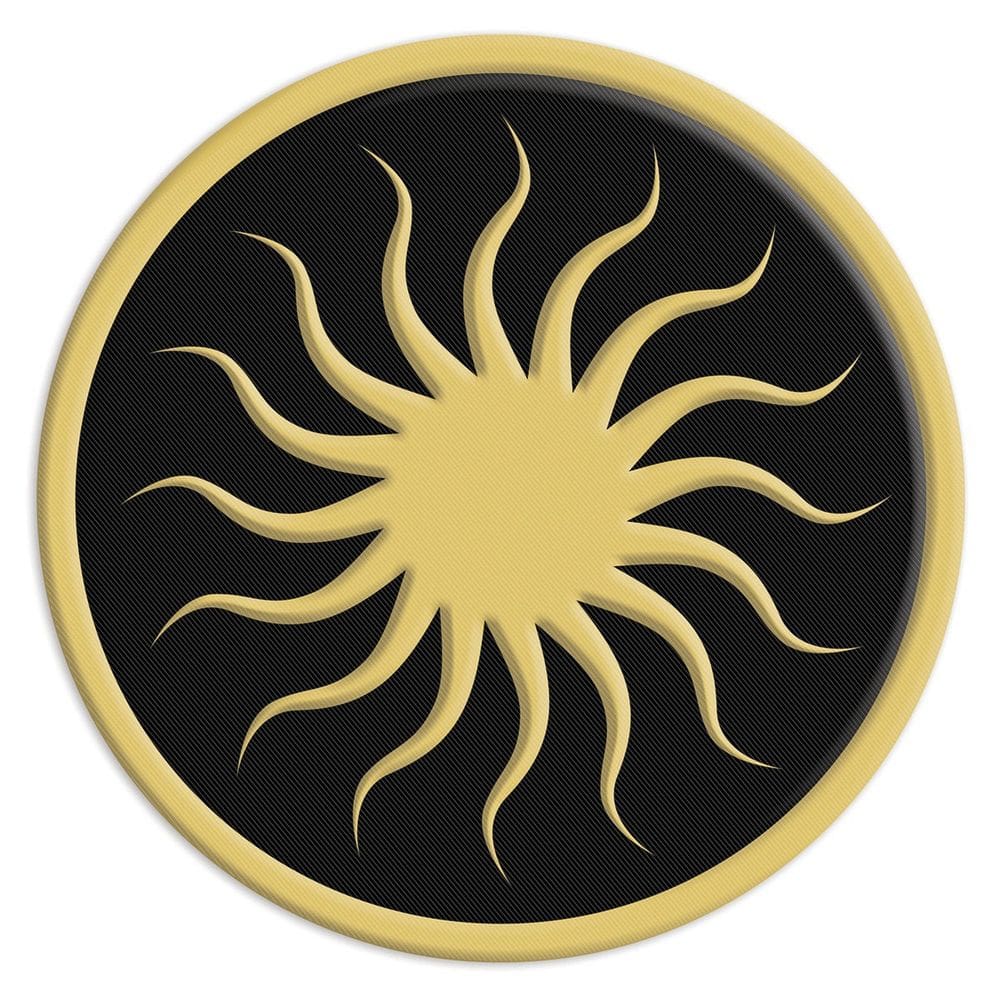 Brinquedo bordado com logotipo da Zany Dragon Age II Chantry