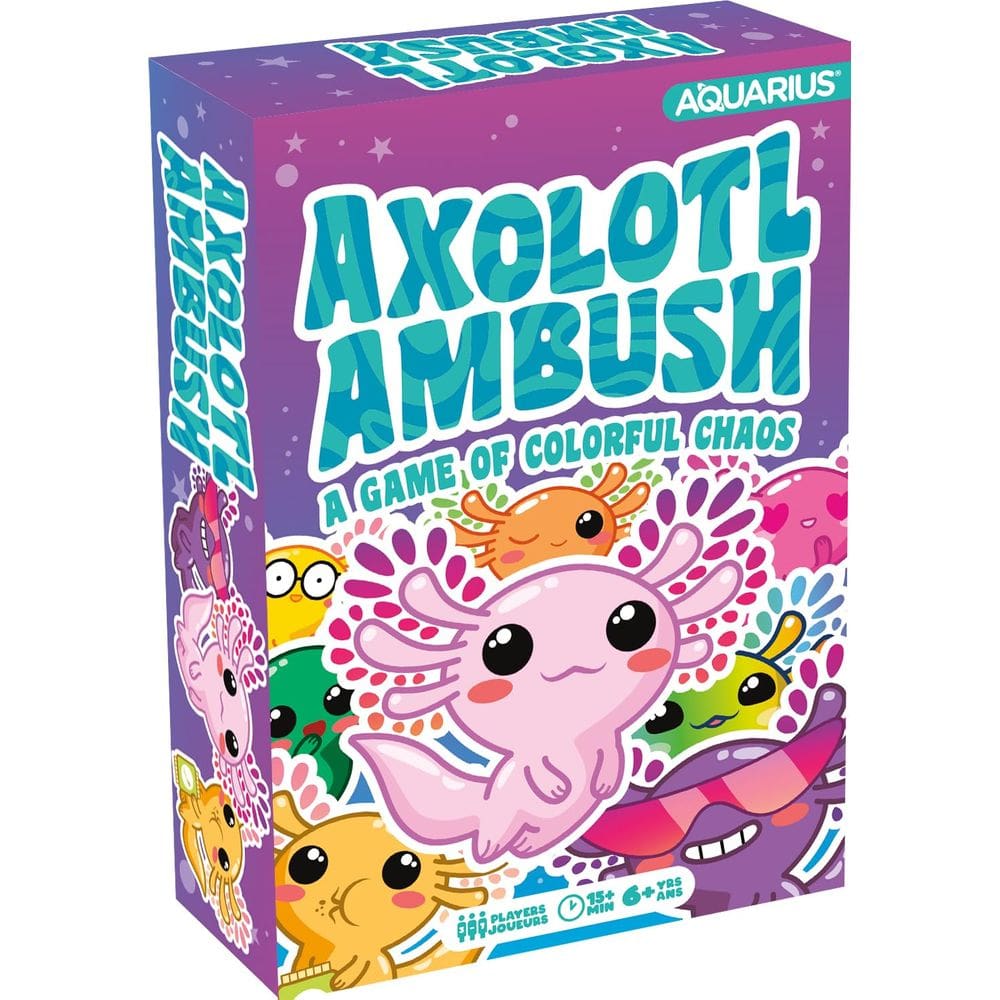 Jogo de cartas AQUARIUS Axolotl Ambush oficialmente licenciado para maiores de 6 anos