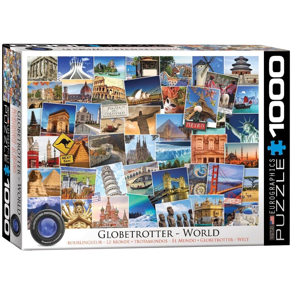 Quebra-cabeça EuroGraphics World Globetrotter 1000 peças
