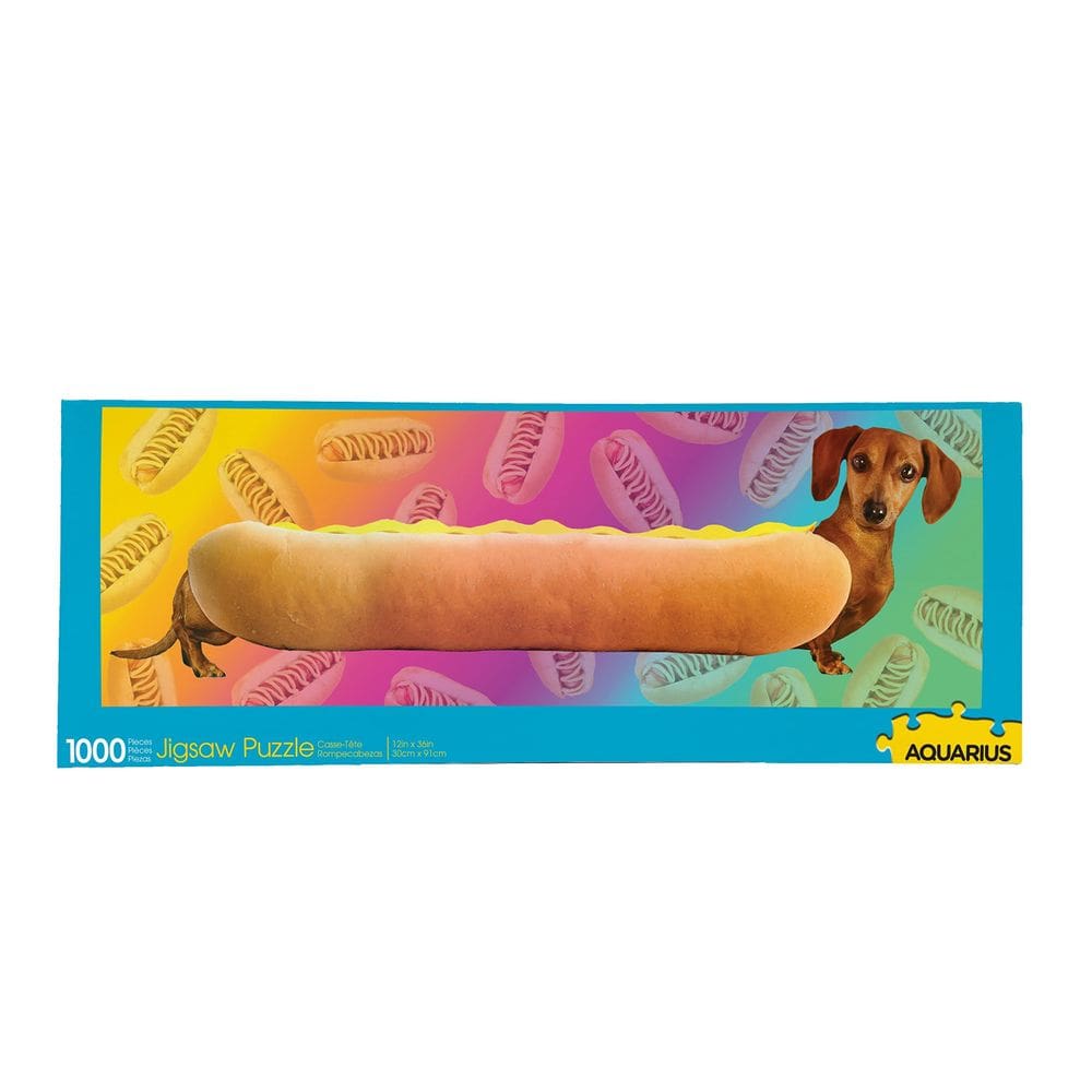 Quebra-cabeça AQUARIUS Weiner Dog 1000 peças 30x90cm