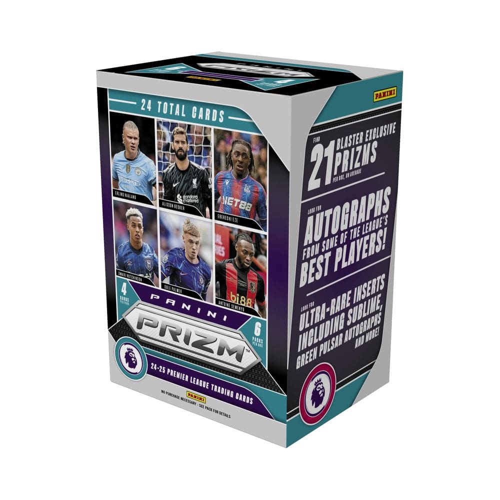 Cartões de futebol Blaster Box Panini Prizm Premier League 2024—25