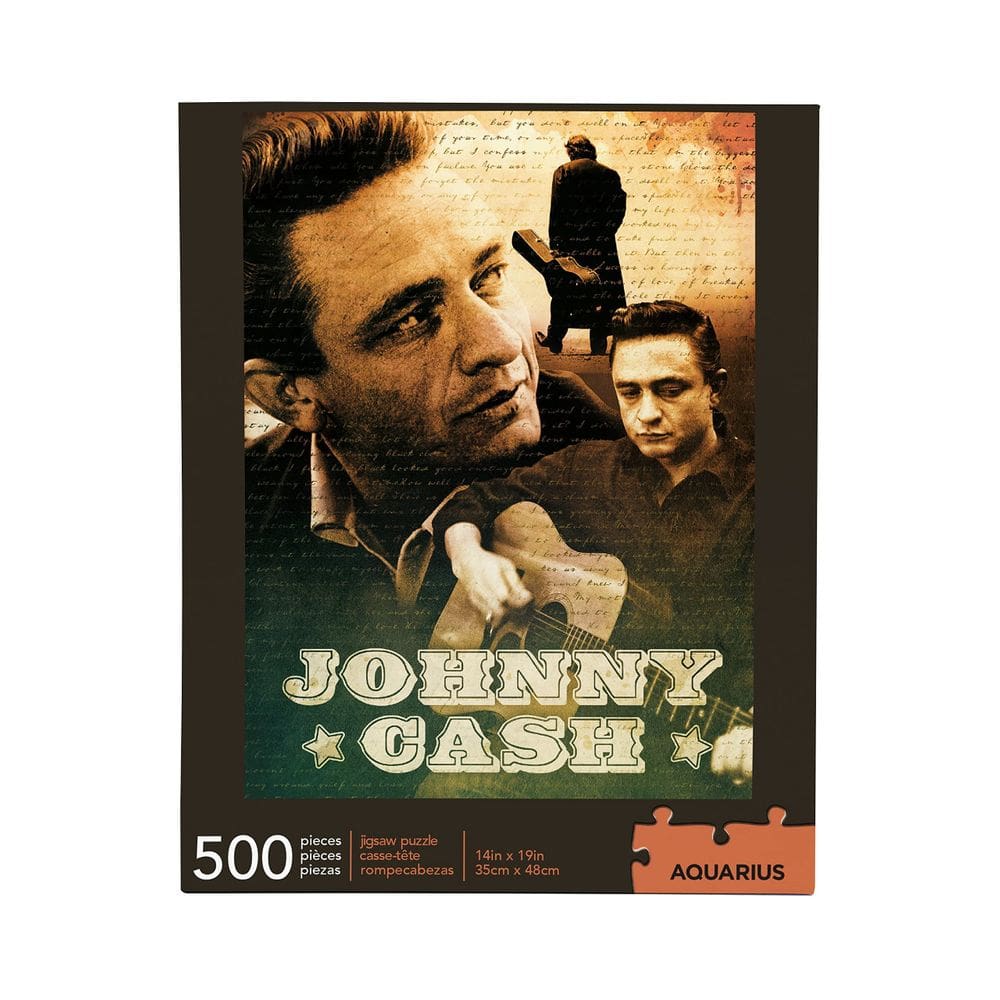 Quebra-cabeça AQUARIUS Johnny Cash 500 peças sem brilho
