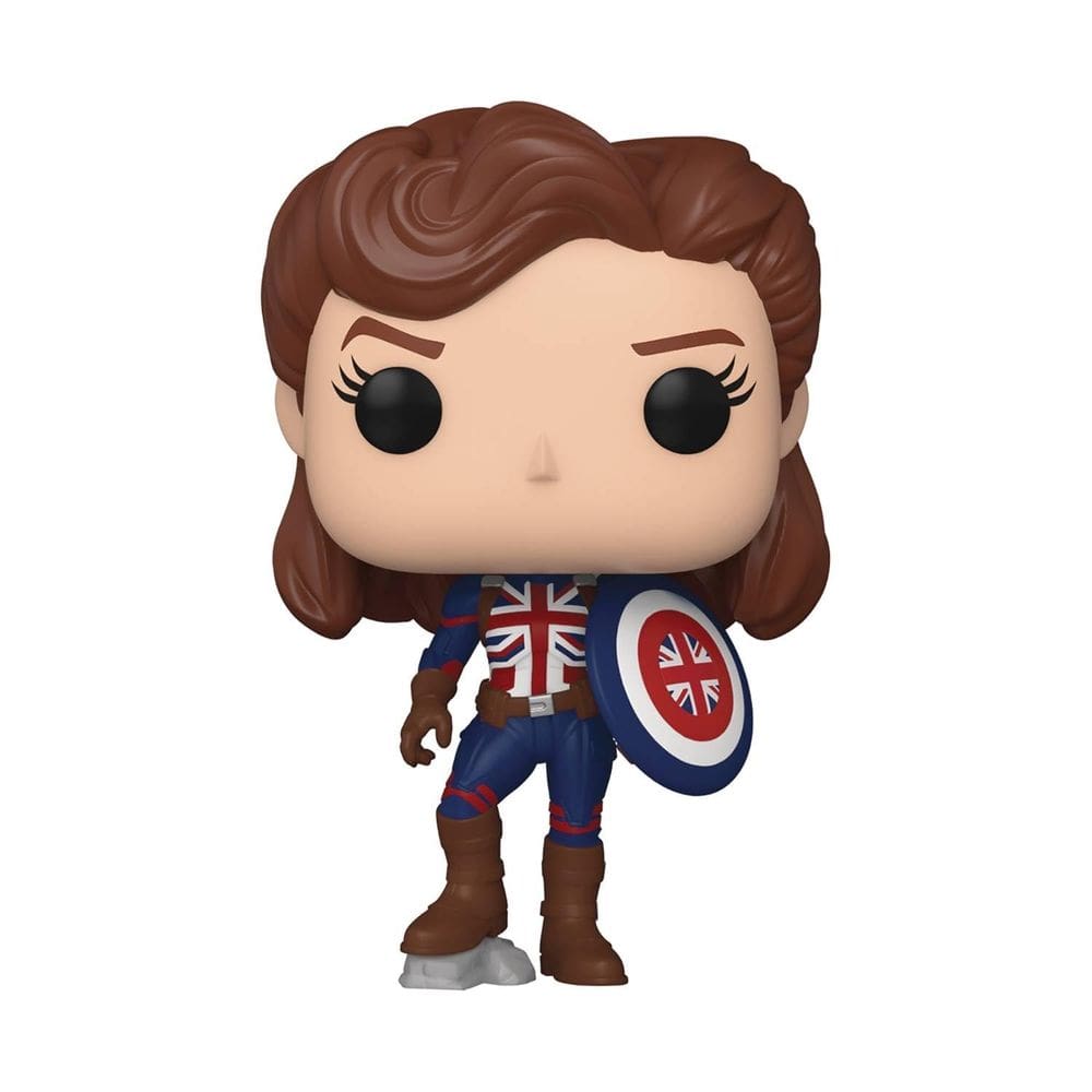 Funko Pop! Marvel E se? Capitão Carter colecionável de 9,5 cm