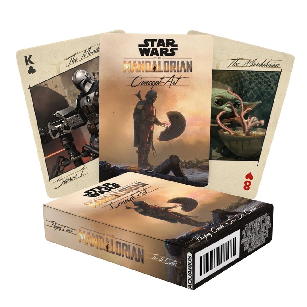 Cartas de baralho AQUARIUS Star Wars Art of The Mandalorian