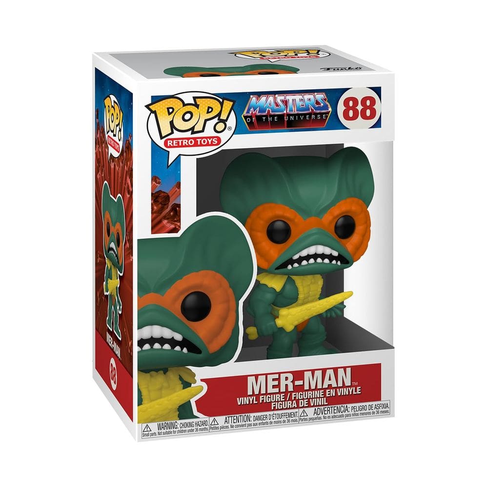 Boneco de ação Funko POP Retro Toys Master`s of The Universe Merman 9,5 cm