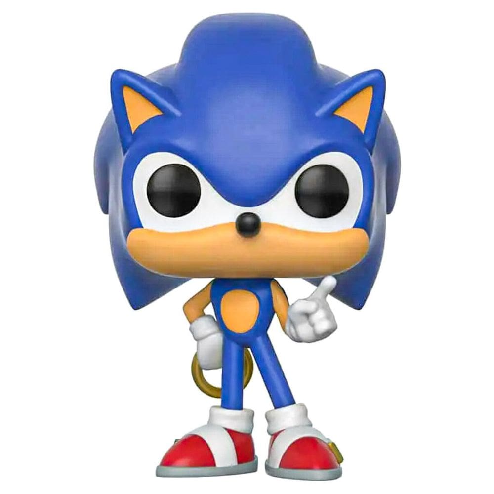 Boneco de brinquedo Funko POP Games Sonic with Ring colecionável
