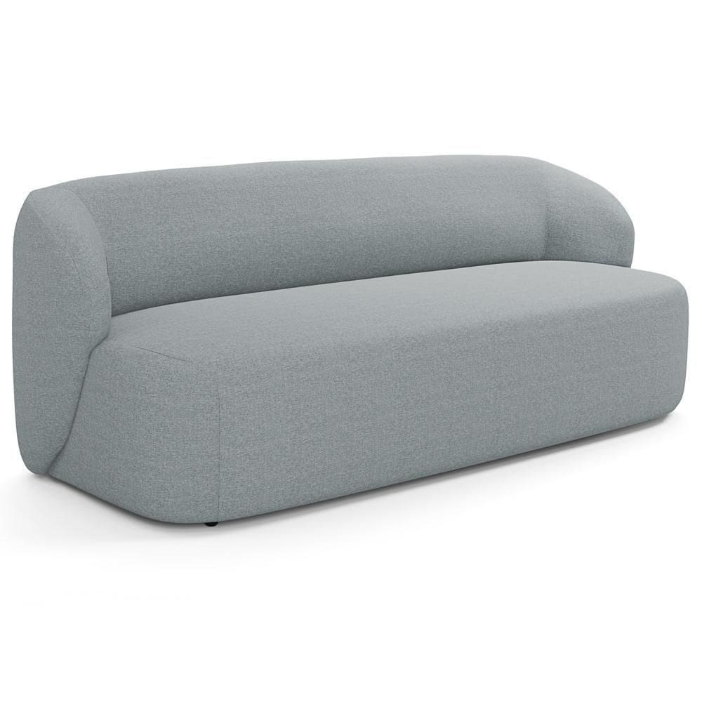 Sofá 2 Lugares Orgânico Para Sala De Estar Living 170cm Heidy F04 Linho Cinza - Lyam Decor
