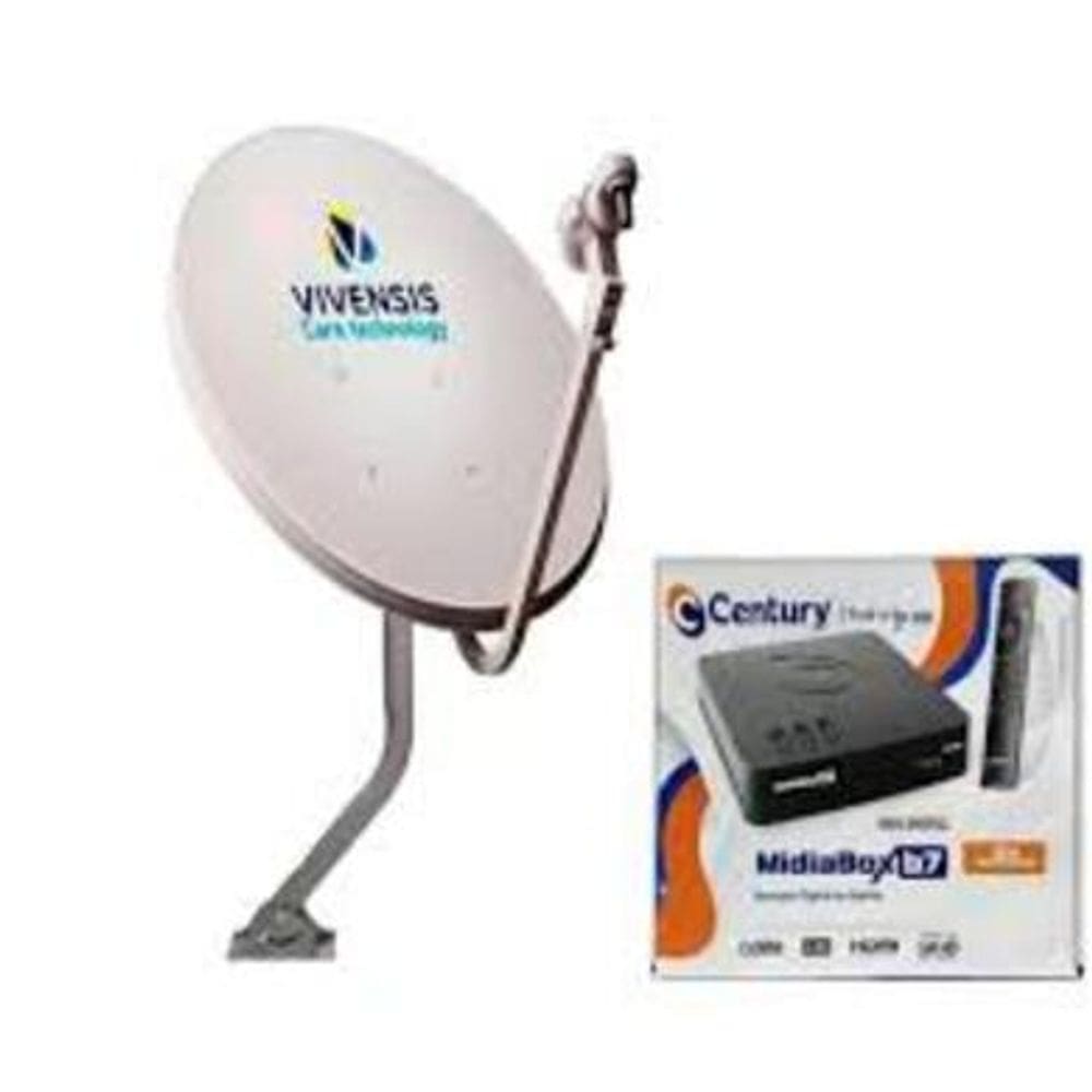 Antena Parabolica Vivensis com conversor Century midia B7