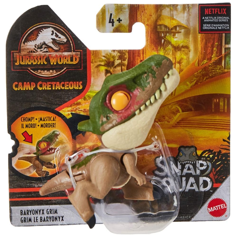 Dinossauro Baryonyx colecionável do Jurassic World Snap Squad