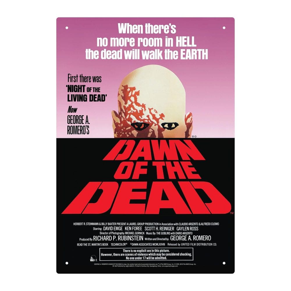 Signo de Estanho Aquário Dawn of The Dead One Folha 20x29 cm