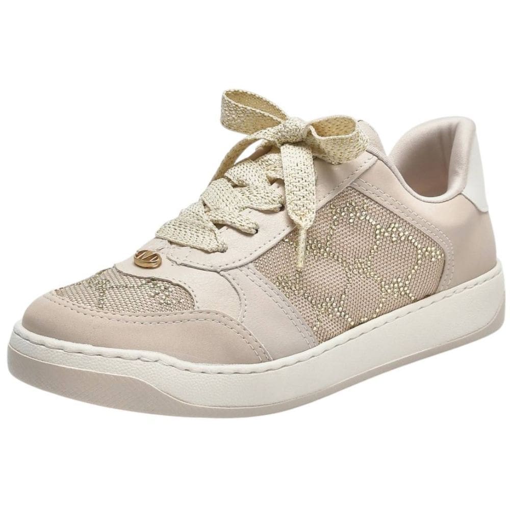 Tênis Feminino Strass Moderno Casual Conforto Via Marte