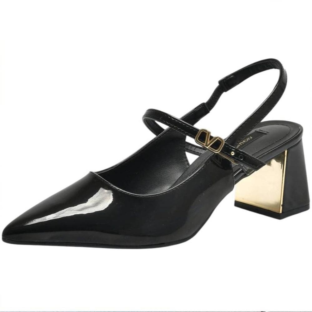 Sapato Feminino Scarpin Slingback Chic Conforto Via Marte