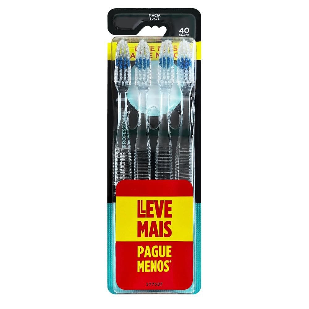 Escova de Dente Johnson`s Professional Grande 40 com 4 unidades