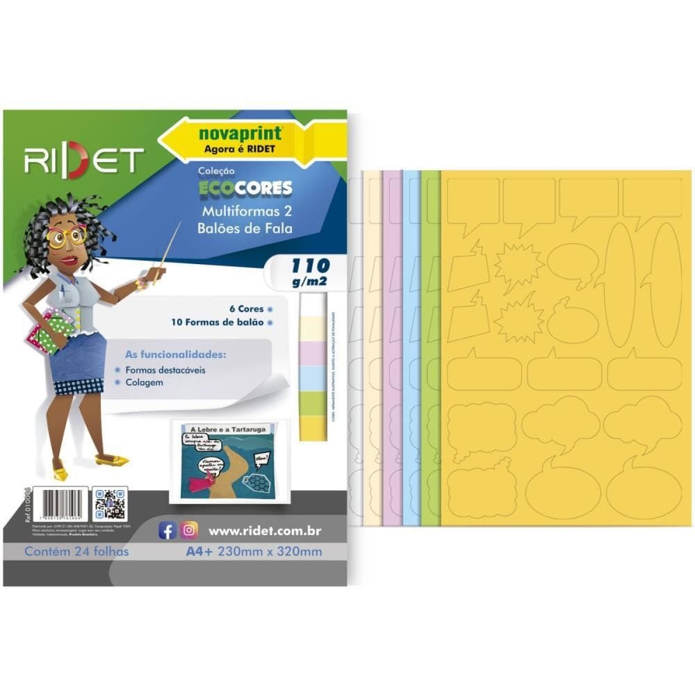 Bloco p/Educação Artística Multiformas 230x320mm 110g 24fls