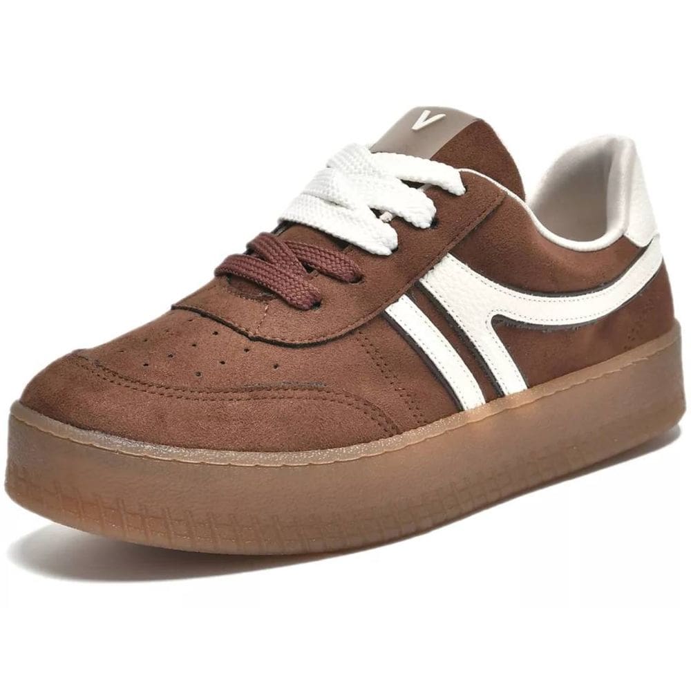 Tênis Feminino Flatform Casual Conforto Moderno Via Marte