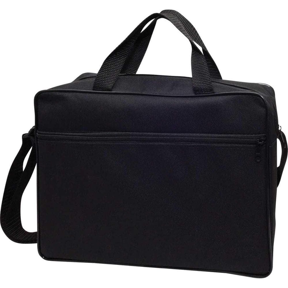 Bolsa Carteiro Nylon Preta Com Alça 37X25X9Cm