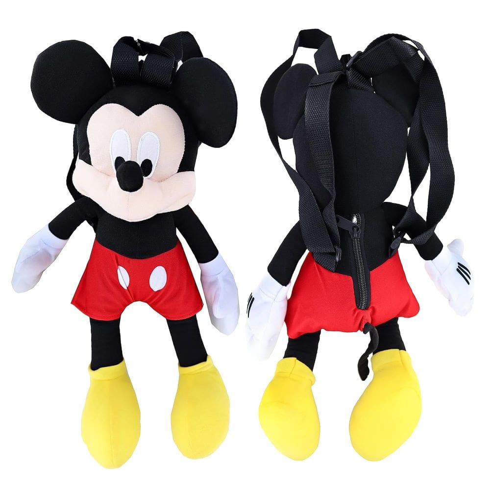 Mochila de pelúcia Disney Mickey Mouse 38 cm oficialmente licenciada