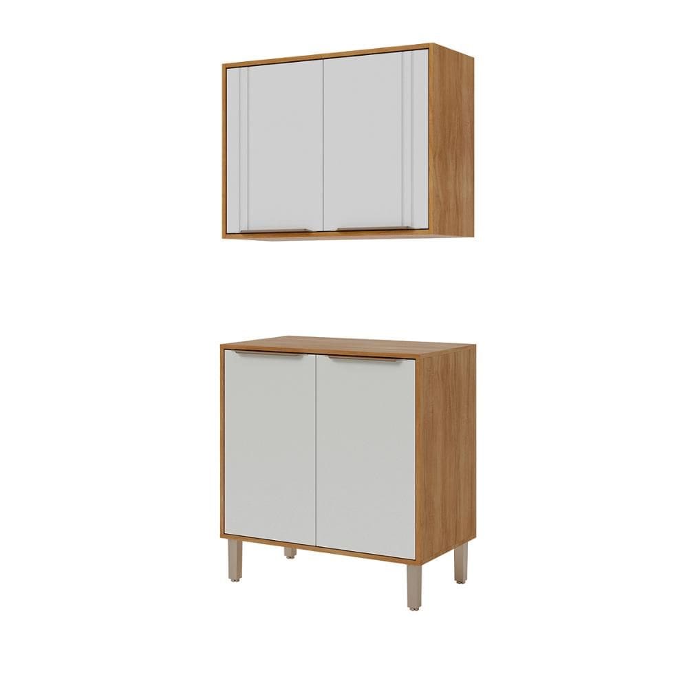 Balcão com Aéreo Aurea 80 cm com 4 Portas