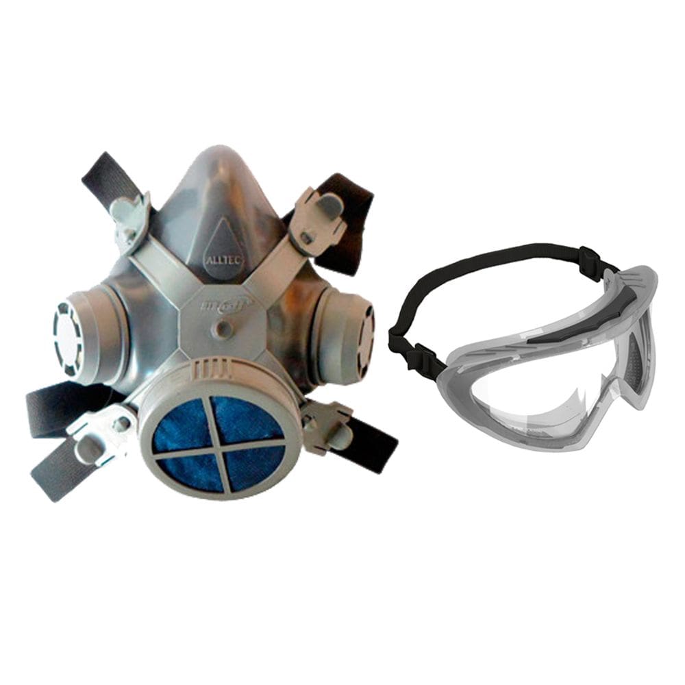 Kit Máscara Pó / Poeira / Nev. Mastt com Óculos de segurança