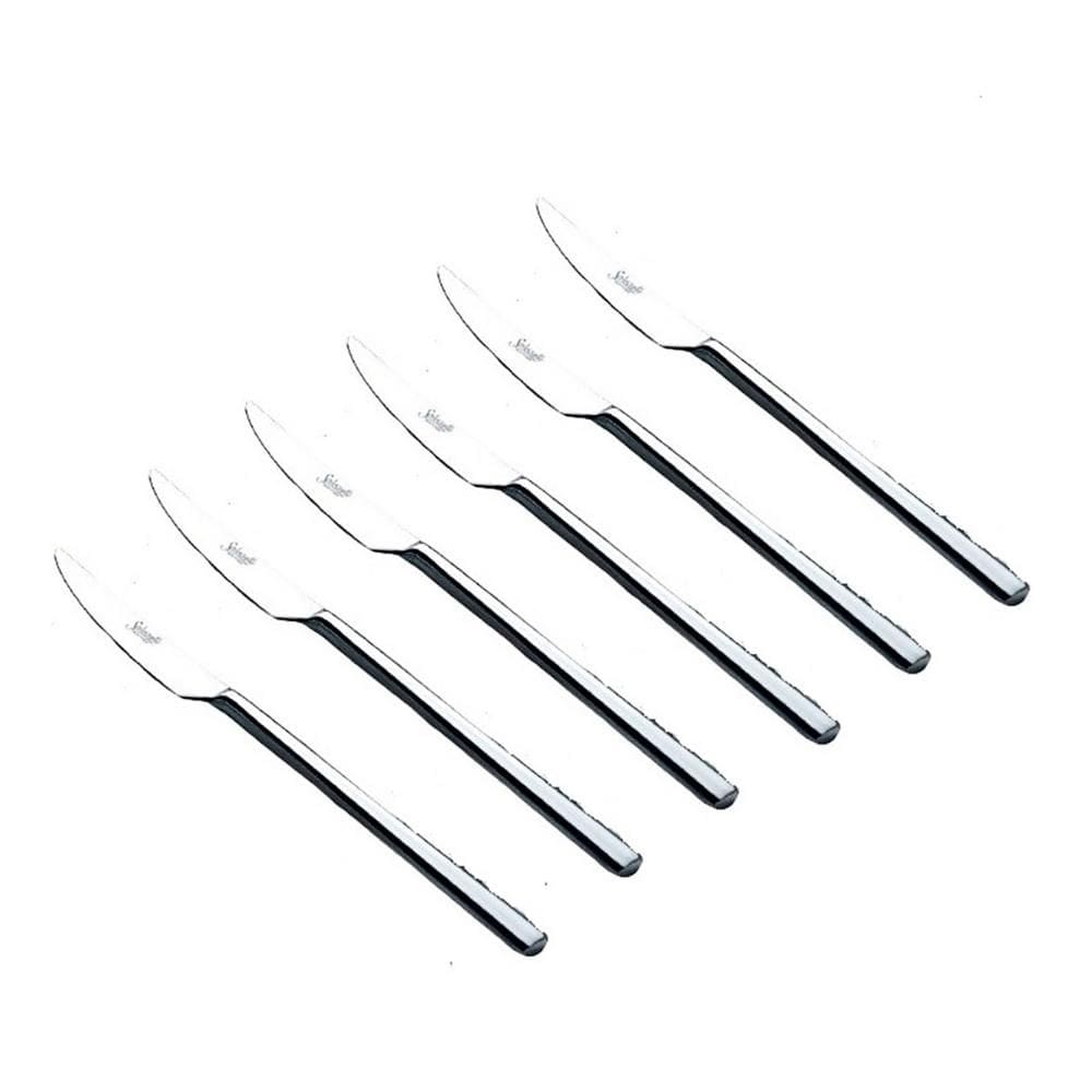 Conjunto Facas de Mesa 6 Peças Italiana Longo Salvinelli