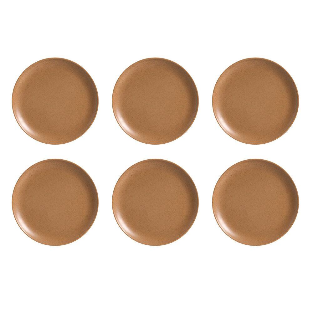 Prato Raso Coup Organic Terracota de Cerâmica 29cm 6 Unidades - Alleanza 7580-201