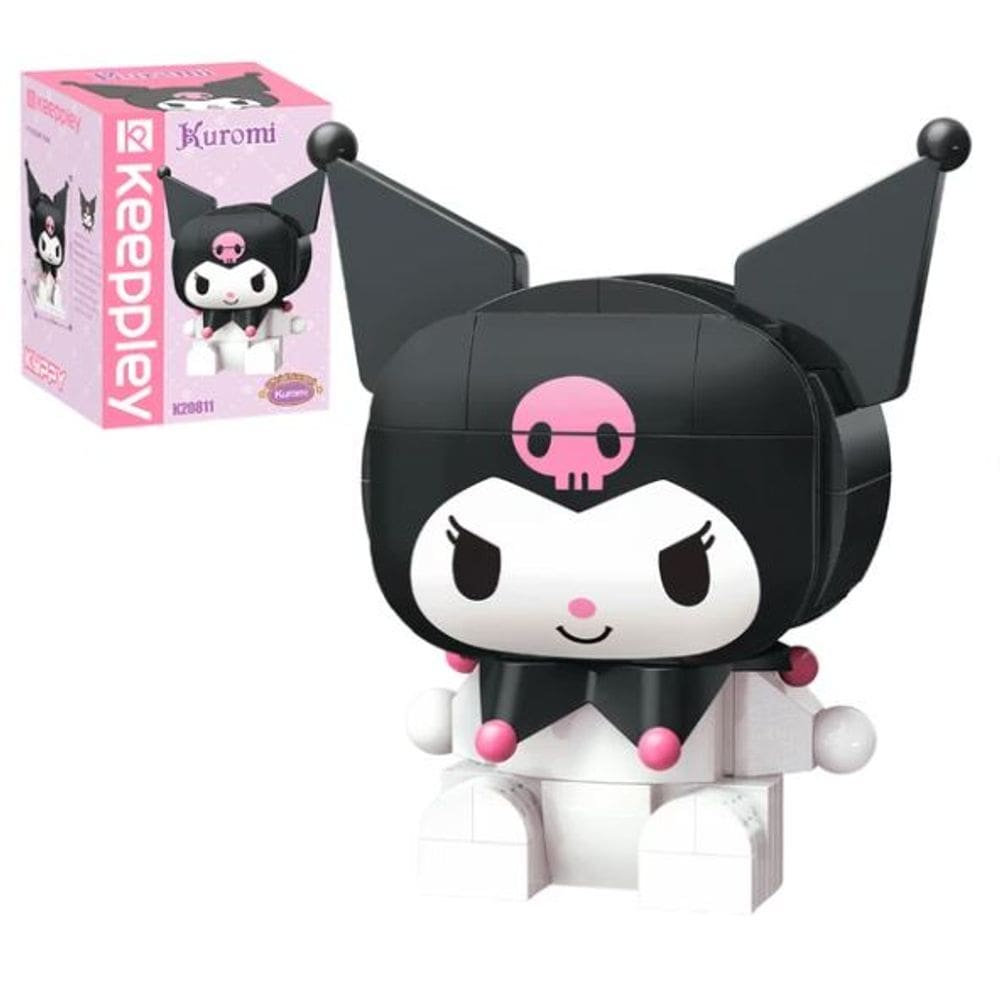 Bloco de Montar Keepplay Personagem Kuromi Hello Kitty e Amigos