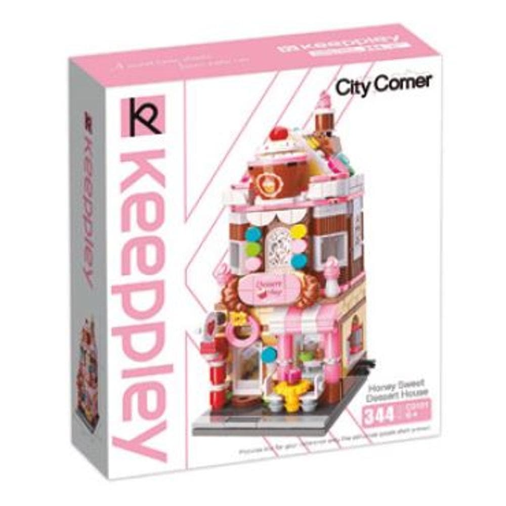 Bloco de Montar Keepplay Doceria City Corner 344 peças