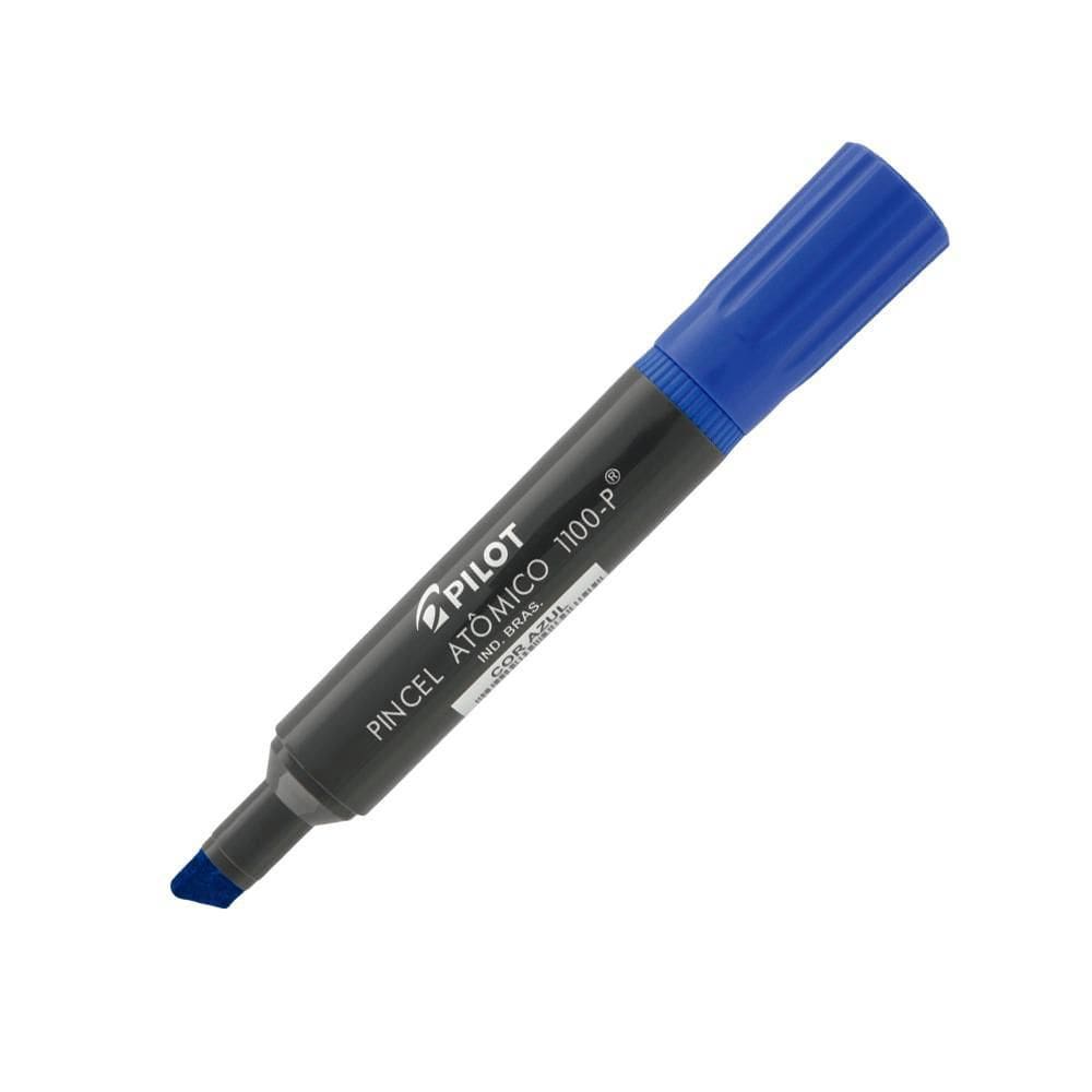 Marcador Permanente Ponta Chanfrada 1100-P Azul 12 Un Pilot