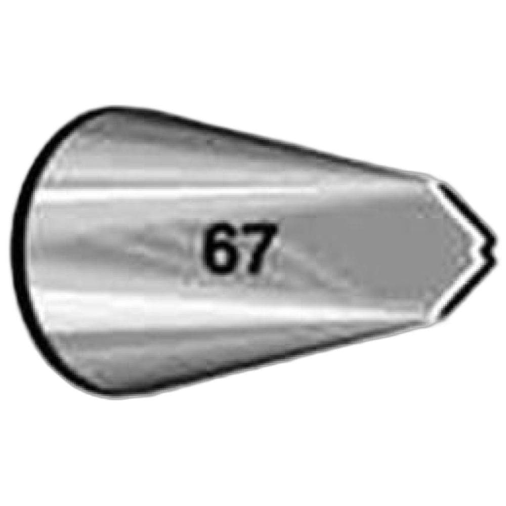 Bico de Confeitar Folha 67 Pequeno Wilton Aço Inoxidável