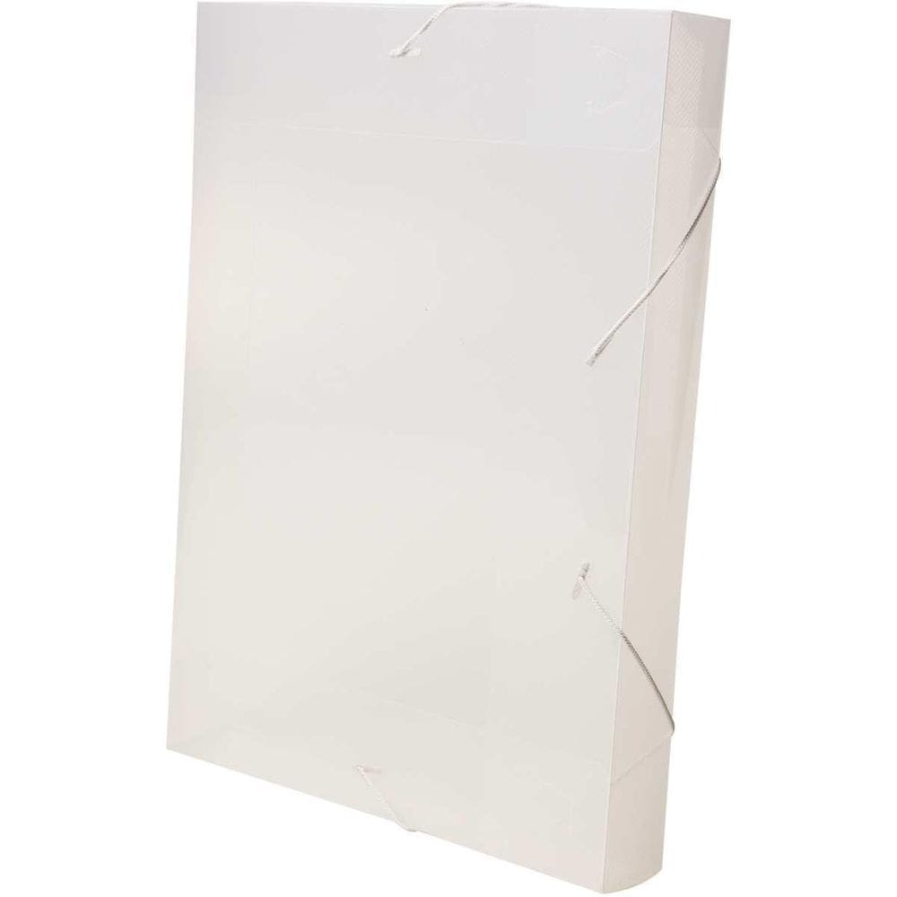 Pasta Aba Elastica Plastica Oficio 40Mm Cristal Dello 10 und