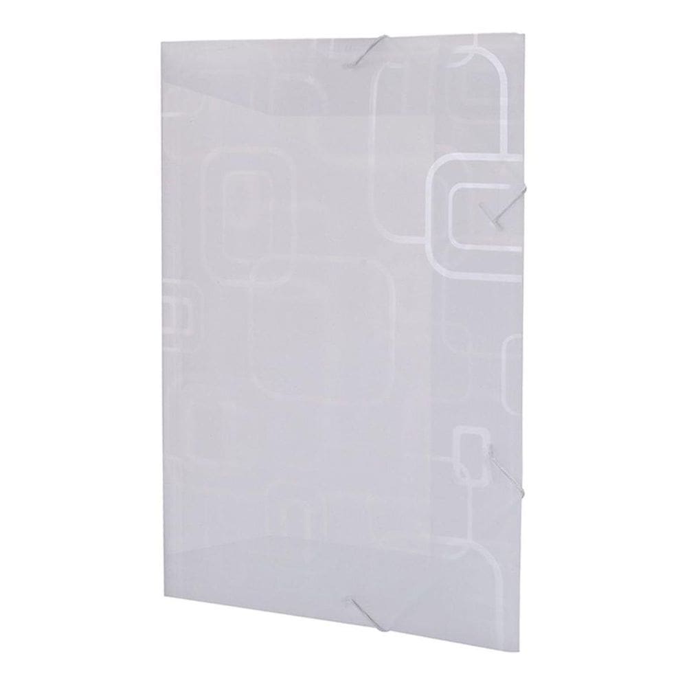 Pasta Aba Elastica Plastica Oficio Cristal Dellofine Com 10