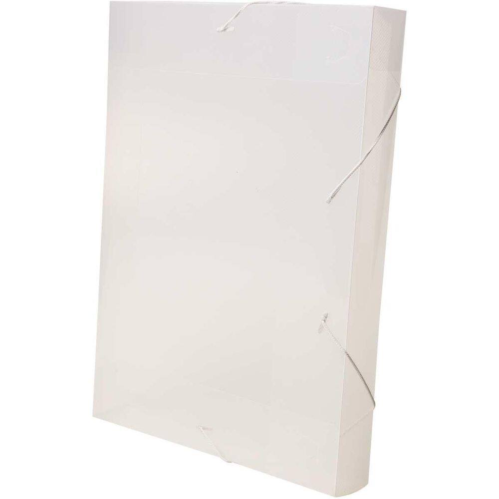Pasta Aba Elastica Plastica Oficio 40Mm Cristal Dello 10 und