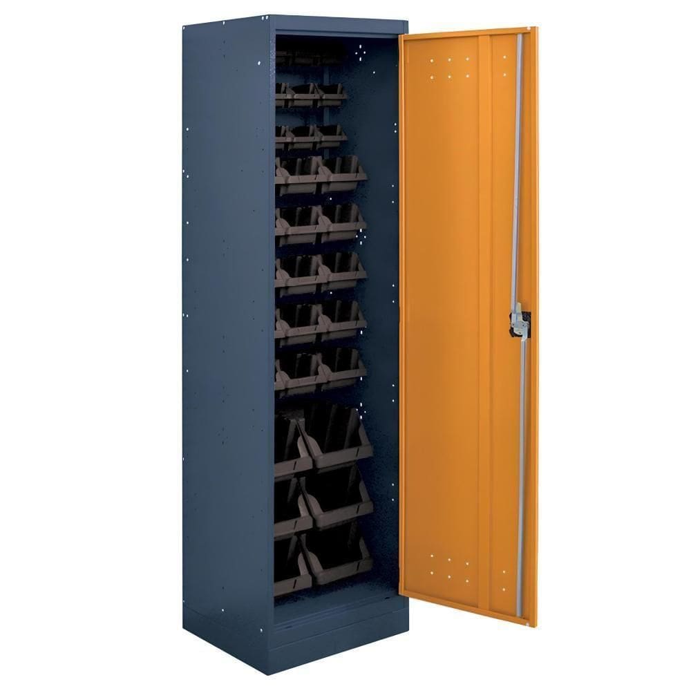 Armário Organizador ábile Presto Aço Gaveteiro Misto Preto 1,85m 33 Gavetas Antiferrugem Oficina