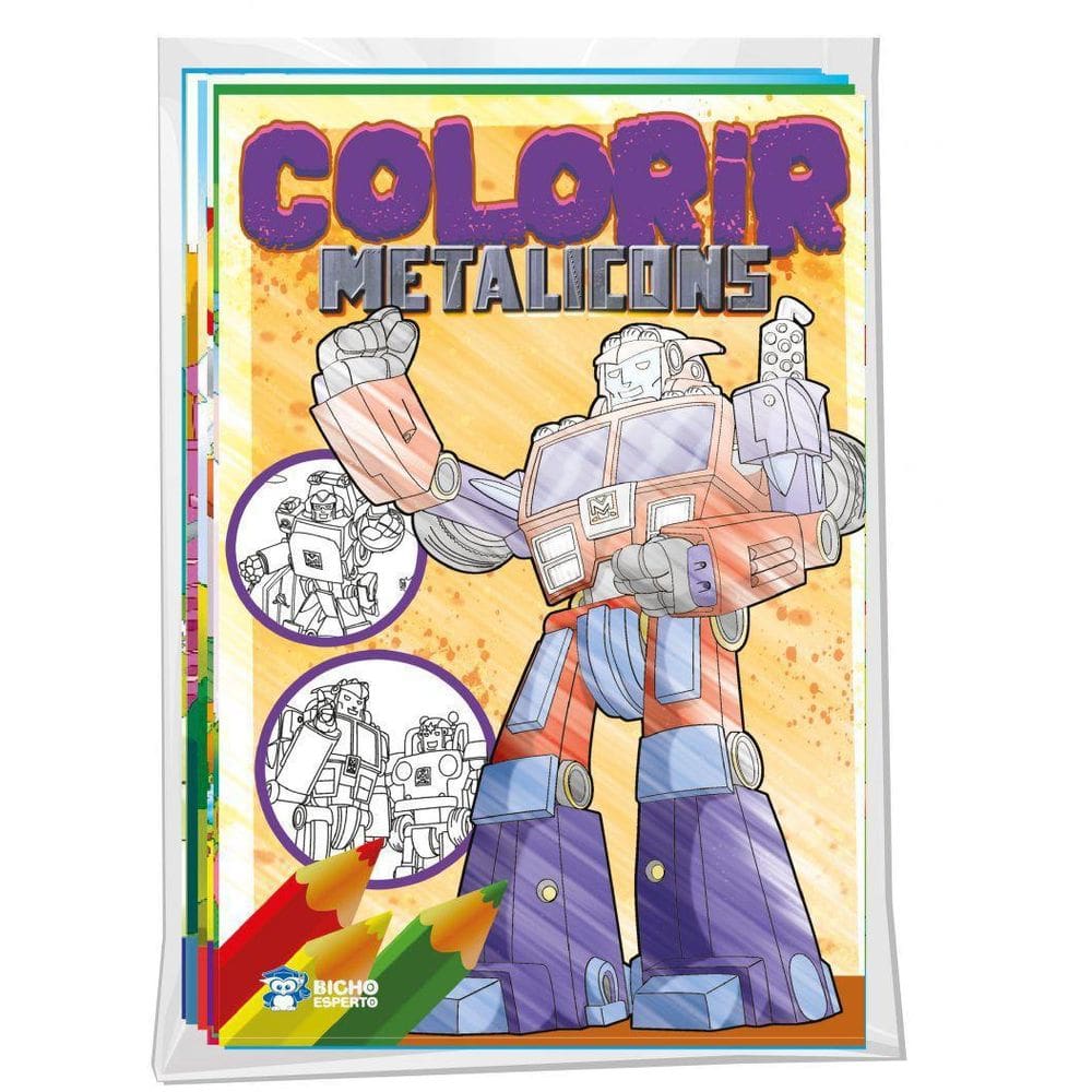 Kit Embalagem Econômica Com 8 Livros - Colorir Diversos
