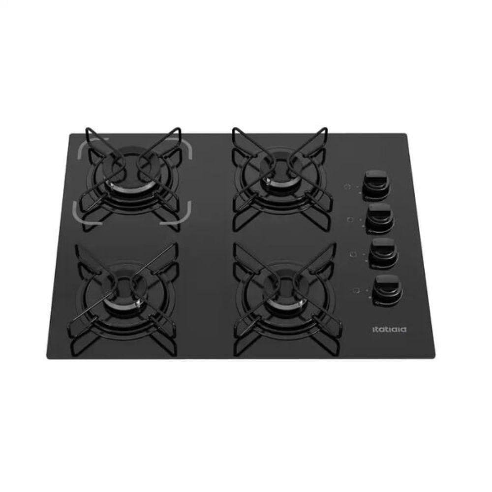 Cooktop 4 Bocas Essencial Automático Itatiaia Preto Bivolt