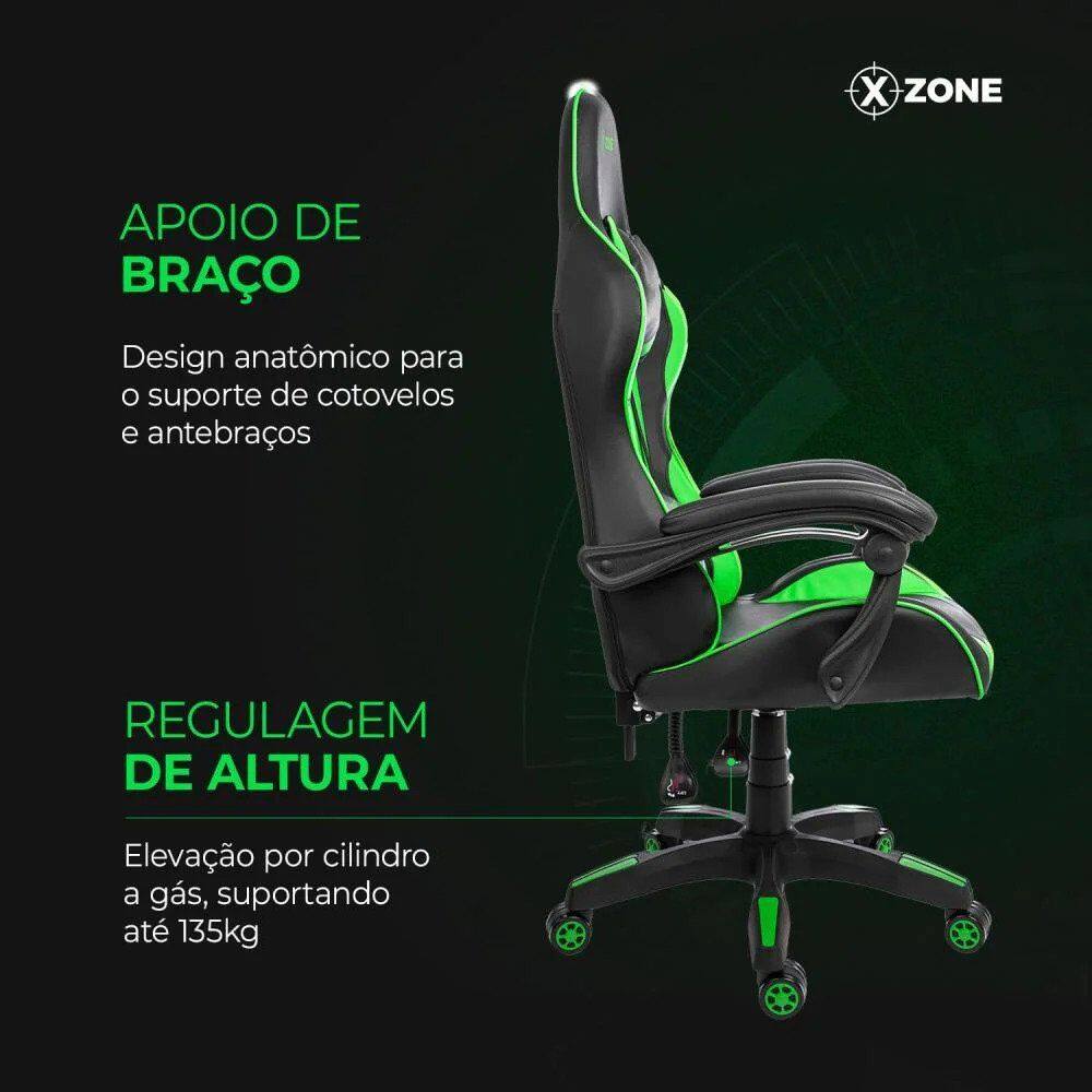Cadeira Gamer X-zone Cgr-01 ergonômica Preta | Casas Bahia