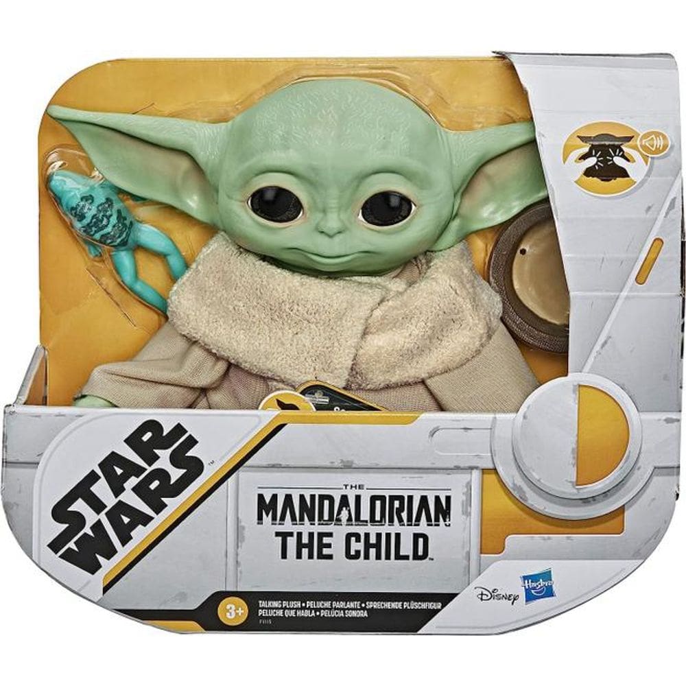 Star Wars The Child Baby Yoda Pelúcia Que Fala Hasbro F1115