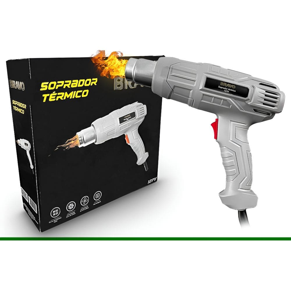 Soprador Térmico Profissional Reforçado Com Bico Ar Quente Frio 1500W 127V
