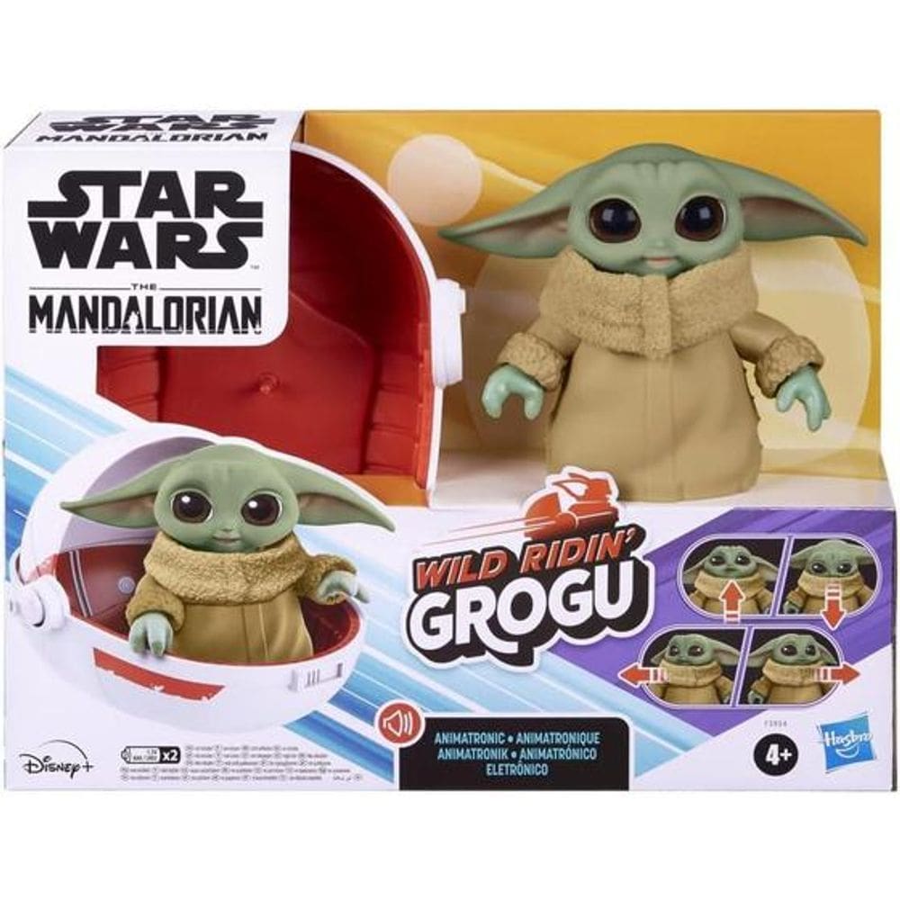 Boneco Star Wars The Mandalorian Wild Ridin Grogu - Hasbro