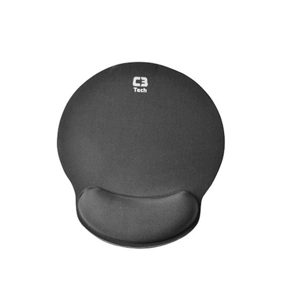Mousepad Com Apoio em Gel C3tech Mp-100 Preto