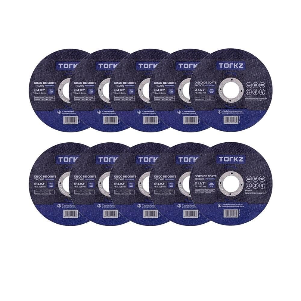 Disco de Corte Torkz 4.1/2, 1mm TRC0016 (115mm) - 10 Unidades