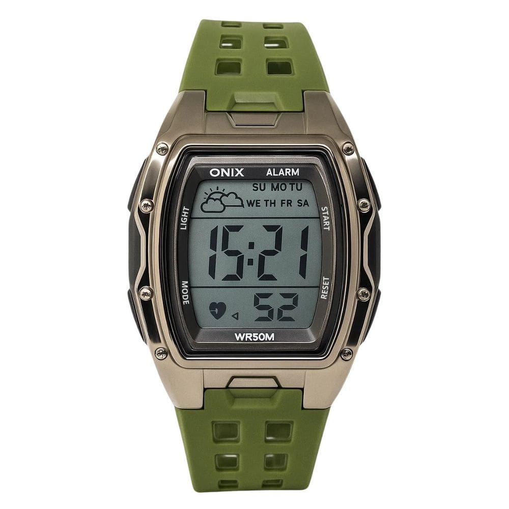 Relógio Masculino Onix Digital IT-18121 Prata e Verde