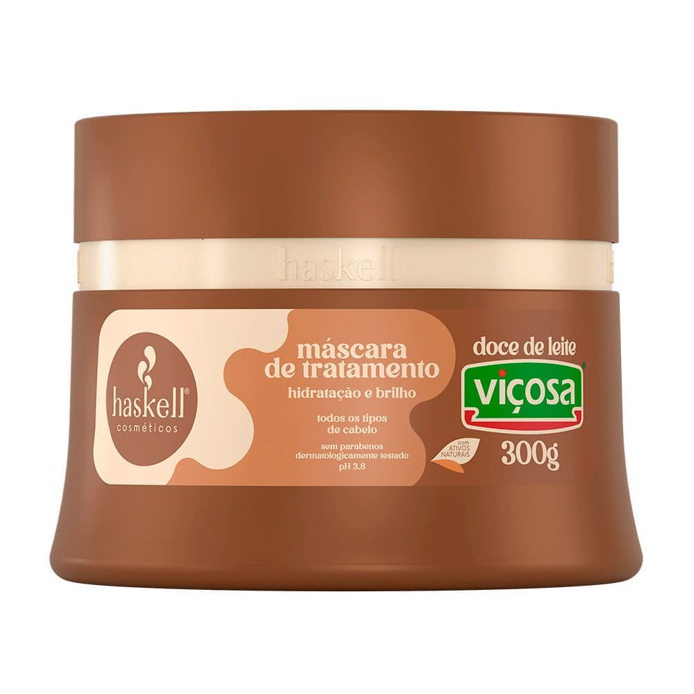 Máscara de Tratamento Haskell Doce de Leite Viçosa Hidratação e Brilho 300g