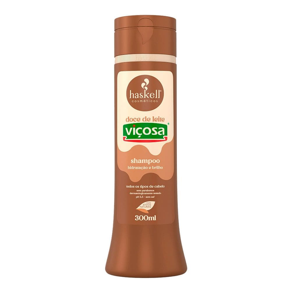 Shampoo Haskell Doce de Leite Viçosa Hidratação e Brilho 300ml
