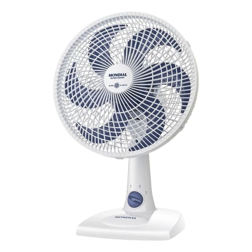 Ventilador De Mesa Mondial 30cm Vsp-30-w 3 Velocidades 6 Pás
