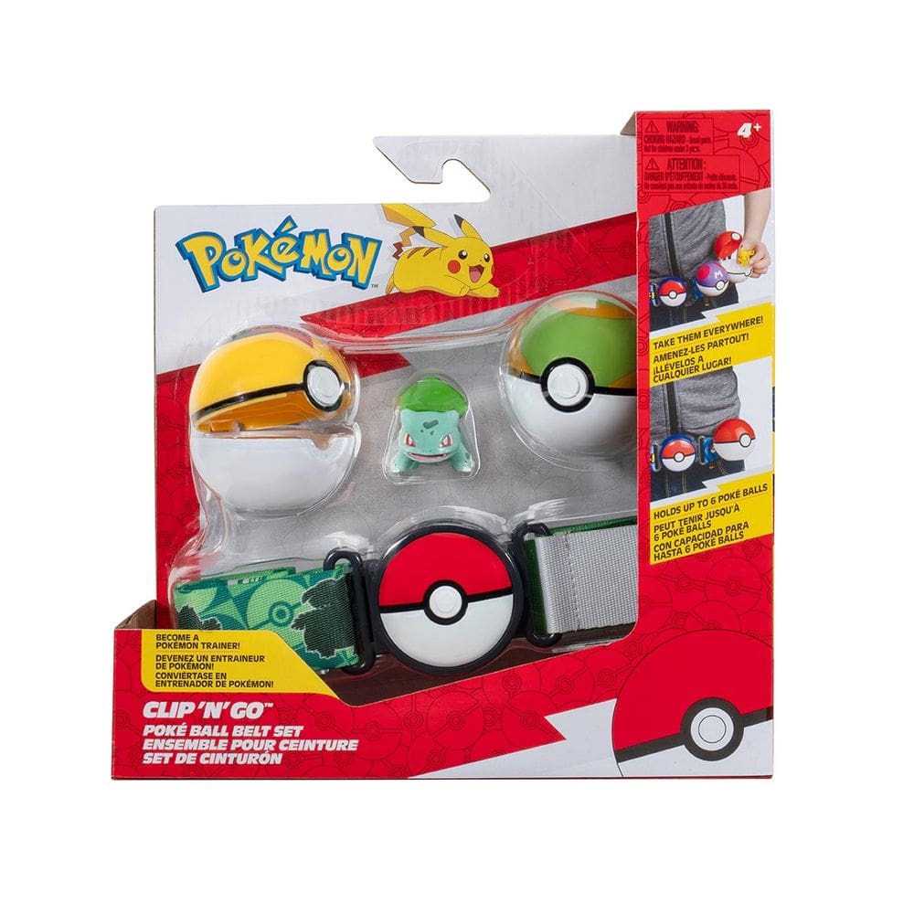 Cinto Com Boneco Bulbassauro E 2 Pokébolas - Pokémon