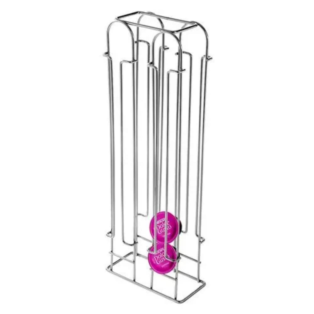 Porta Cápsulas Dolce Gusto Cromado P/ 32 Capsulas Jomer 2100